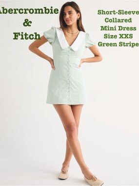 SOLD Abercrombie & Fitch Collared Short Sleeve Mini Dress